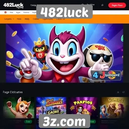 Visão geral das ofertas do site 482luck