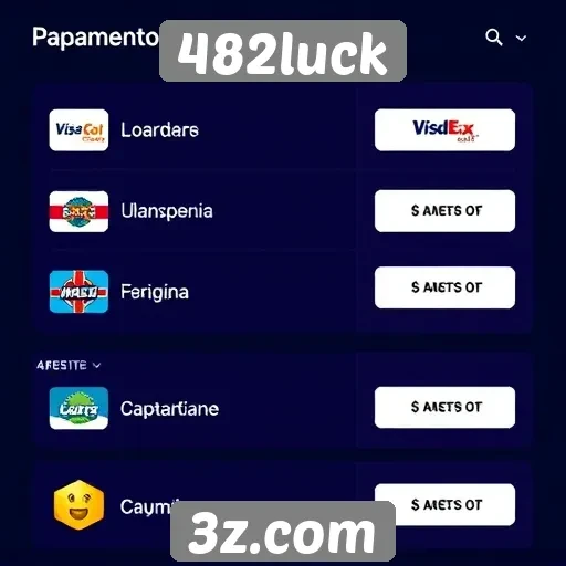 482luck - Opções de pagamento oferecidas pelo 482luck